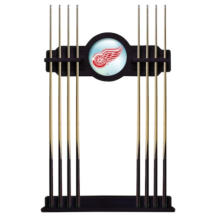 Detroit Red Wings Cue Rack In English Tudor Finish